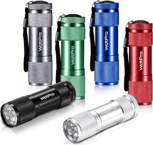 LED Mini Flashlights Super Bright Flashlight with Lanyard Assorted Colors - Best Tac Torch Light for Kids Night Reading Power Outages Camping(6 Pack)