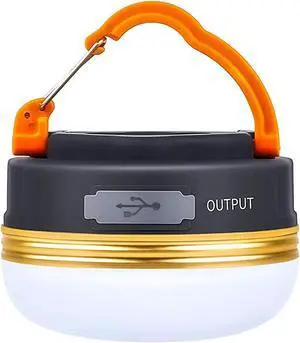 LED Camping Lantern Rechargeable & Portable Tent Light 300LM 3 Light Modes 1800mAh Power Bank with Magnet Base Electric Lantern Flashlight for Camping/Hiking/Fishing/Hurricane/Emergency