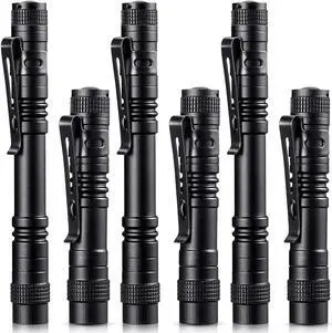 Honoson 6 Pieces Mini LED Pen Flashlight Bulk Small Pocket Flashlight 3.5 Inch, 5.24 Inch Aluminum Handheld Penlight with Clip for Inspection Camping Emergency Diary Lighting Honoson 6 Pieces Mini LED Pen Flashlight Bulk Small Pocket Flashlight 3.5 Inch, 5.24 Inch Aluminum Handheld Penlight with Clip for Inspection Camping Emergency Diary Lighting