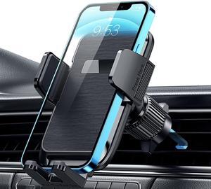 Phone Mount for Car Vent [Upgraded Clip] Cell Phone Holder Car Hands Free Cradle in Vehicle Car Phone Holder Mount Fit for Smartphone iPhone Cell Phone Automobile Cradles Universal