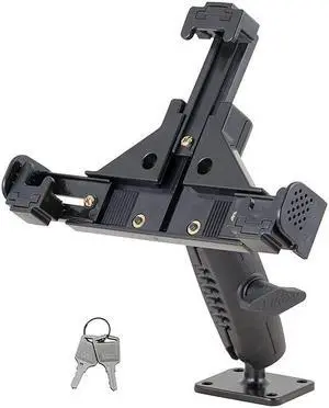 Arkon Heavy-Duty Phone Holder - Adjustable Drill Base Mount Cell Phone Mount for Cars Dashboards Walls Desks Trucks Vehicles Desktops and More - Professional Flexible Smartphone Stand