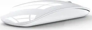 U03 Wireless Mouse 2.4G Rechargeable Super Slim Wireless Mouse Portable Silent Wireless Computer Mice with USB Receiver Type C Adapter for Laptop MAC Chromebook (White) U03 Wireless Mouse 2.4G Rechargeable Super Slim Wireless Mouse Portable Silent Wireless Computer Mice with USB Receiver Type C Adapter for Laptop MAC Chromebook (White)
