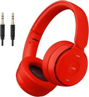 RED Wireless Headphones Foldable Wired/TF, Suitable for Adults/Kids | High-fidelity stereo, 30H Playtime, dual 40mm driver speakers, comes with a 1.5m audio cable.Wireless Bluetooth 5.2 RED Wireless Headphones Foldable Wired/TF, Suitable for Adults/Kids | High-fidelity stereo, 30H Playtime, dual 40mm driver speakers, comes with a 1.5m audio cable.Wireless Bluetooth 5.2