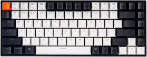 Keychron K2 75% Layout 84 Keys Hot-swappable Bluetooth Wireless/USB Wired Mechanical Keyboard for Mac with Gateron G Pro Brown Switch/Double-Shot Keycaps/White LED Backlit for Windows Version 2