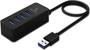 NexiGo 4Port USB 30 Hub Data USB Hub with 2 ft Extended Cable for MacBook Mac Pro Mac Mini iMac Surface Pro XPS PC Flash Drive Mobile HDD