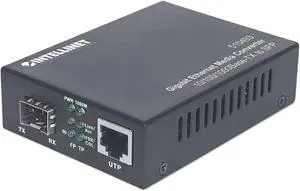 Intellinet Gigabit Ethernet to SFP Media Converter, 1000 Mbps Intellinet Gigabit Ethernet to SFP Media Converter, 1000 Mbps