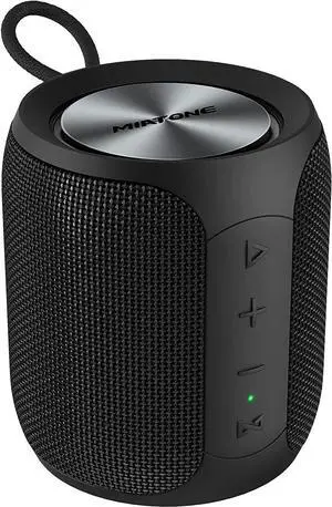 MIATONE Portable Bluetooth Speaker, Wireless IP67 Waterproof Speaker with Deep Bass, 16W Louder Volume, Longer Playtime, Bluetooth 5.0, Dual Pairing, Portable Speaker for Party Beach Camping, Black