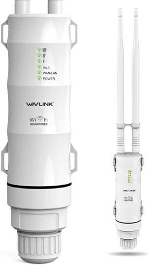 AC600 Outdoor Wireless Weatherproof WiFi Internet Signal Booster Amplifier,High Power Dual Band Repeater/Router/AP with POE, 2.4&5GHz 600Mbps WiFi Range Extender,WiFi Coverage for Working Home