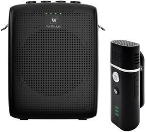 W WINBRIDGE Voice Amplifier with Wireless Lapel Microphone - Personal Megaphone for Teachers, Mini Bluetooth PA System and Clip-on Mic for Classroom, Speech, Yoga, Tour Guide