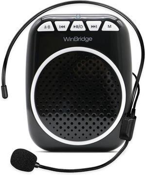 W WINBRIDGE WB001 Portable Voice Amplifier with Headset Microphone, Personal Speaker Head Mic, Megaphone Speaker for Teachers, Elderly, Tour Guides, Coaches, Presentations, Mini PA with Wearable Mic