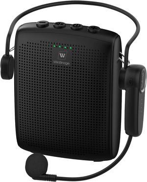 W WINBRIDGE Bluetooth Voice Amplifier for Teachers, Wireless Voice Amplifier with Bluetooth Headset Microphone, Portable Megaphone Speaker Headset System, Teacher Must Haves 15W WB002