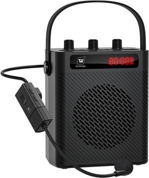 W WINBRIDGE Wireless Voice Amplifier with Headset Microphone, Portable Bluetooth 5.3 PA System for Teachers, Personal Rechargeable Megaphone with Speaker for Teaching and Speaking in Classrooms S93