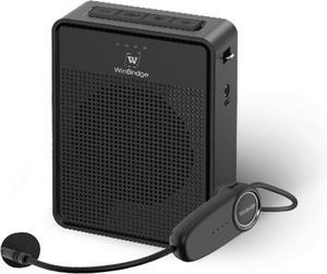 W WINBRIDGE Voice Amplifier Wireless Microphone Headset, Original Sound Ultra Portable Microphone and Speaker,  Megaphone Speaker with Bluetooth Mic, PA System for Teachers Classroom Tour Guide B002