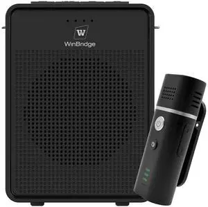Back to school - Voice Amplifier with Bluetooth Lavalier Microphone, Wireless Portable Microphone with Speaker, Mini Megaphone with Clip on/Lapel Mic for Teachers Classroom Tour Guide Meeting B006