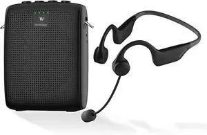 W WINBRIDGE Voice Amplifier Wireless Microphone Earhook, Porable Speaker and Mic for Teachers, Mini PA System with Crystal-Clear Original Sound, Fitness Ear-Secured Mic for Public Speaking WB007