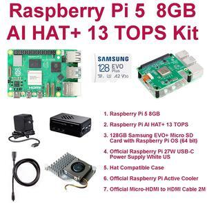 Raspberry Pi 5 8GB AI HAT+ 13 TOPS Kit Raspberry Pi 5 8GB AI HAT+ 13 TOPS Kit