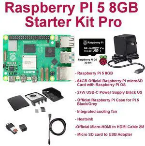 Raspberry Pi 5 8GB Start Kit Pro (Black)