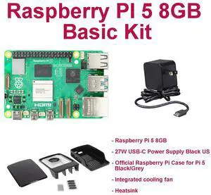 Raspberry Pi 5 8GB Basic Kit (Black) Raspberry Pi 5 8GB Basic Kit (Black)