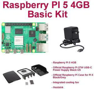 Raspberry Pi 5 4GB Basic Kit (Black) Raspberry Pi 5 4GB Basic Kit (Black)