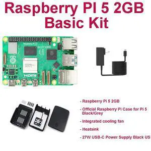Raspberry Pi 5 2GB Basic Kit Black