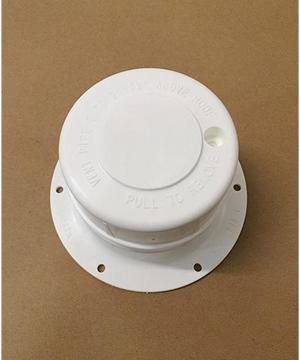 White Plastic Attic/Plumbing Vent Cover 1-1/2" Pipe Diameter RV Trailer