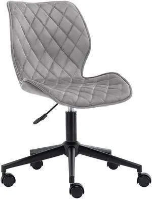Swivel Height Adjustable Task Chair Armless Office Chair