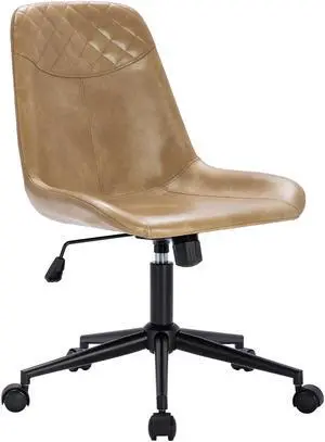 Duhome Modern PU Leather Office Chair Desk Chair Swivel Computer Chair