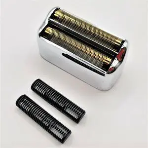 Shaver 2X Blades Cutter + Replacement Foil Prewave Compatible with Babyliss Pro FoilFX02 #FXRF2G FXFS2G FXRF2 Razor Head Accessories Parts Silver New
