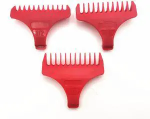 Prewave 3PCS Clipper Comb 03059-100 Replacement For Wahl T-WIDE Blade 2215 8081 8171 8164 8248 3792 8412 8163 Red