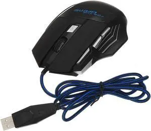 SANOXY 5500 DPI Gaming Mouse 7 Button USB Wired LED Breathing Fire Button Laptop PC