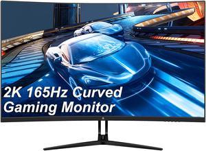 Z-EDGE UG32 32" 2K QHD 2560 x 1440 165Hz 144Hz 1ms 1500R Curved Gaming Monitor, HDR10, FreeSync, 2x HDMI 2.0, 2x DisplayPort 1.2, Eye-Care Technology, Built-in Speakers