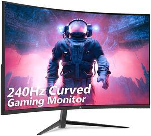 ZEDGE UG32P 32 1080P Curved Gaming Monitor 240Hz 1ms HDR10 FreeSync HDMI x2 DisplayPort x1 USB x1 Builtin Speakers VESA Mountable with RGB Breathing Light