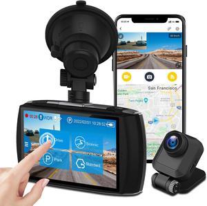 Z-EDGE 4K Ultra HD Dash Cam, Front and Rear Dual Lens, 4.0 inch Touch Screen, Built-in WiFi, 32GB TF Card included, WDR, G-Sensor, Loop Recording