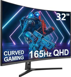 Z-EDGE UG32 32" 2K QHD 2560 x 1440 165Hz 1ms 1500R Curved Gaming Monitor, FreeSync Compatible, HDMI x 2, DP x 2, Support Wall Mount
