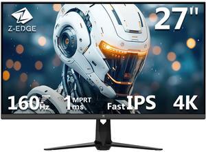 Z-EDGE 27" 4K UHD 3840 x 2160 160Hz 1ms IPS Gaming Monitor, 1.07 Billion Color, 450cd/m², FreeSync, HDMI x 2, DisplayPort x 2