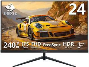 Z-EDGE 24 inch FHD 1920x1080 240Hz 1ms IPS Gaming Monitor, HDMI 2.0, DisplayPort 1.4 (Black) Z-EDGE 24 inch FHD 1920x1080 240Hz 1ms IPS Gaming Monitor, HDMI 2.0, DisplayPort 1.4 (Black)