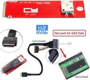 Xiwai Cable U.2 SFF-8639 Cable & PCI-E 3.0 M.2 M-key to Oculink SFF-8612 SFF-8611 Host Adapter for PCIe Nvme SSD 2260