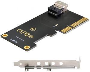 Xiwai PCI-E 4X to U.2 U2 Kit SFF-8639 to SFF-8654 Slimline SAS NVME PCIe SSD Adapter for Mainboard