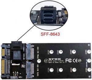 Chenyang Cable SFF-8643 to U2 Kit NGFF M-Key to HD Mini SAS NVME PCIe SSD SATA Adapter for Motherboard