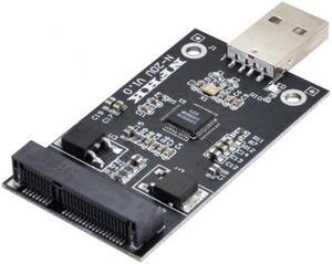 Jimier Mini PCI-E mSATA to USB 2.0 External SSD PCBA Conveter Adapter Pen Driver Card without Case