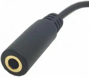 CYSM 90 degree right angled 3.5mm 4 poles Audio Stereo Male to Female Extension Cable 10cm Black