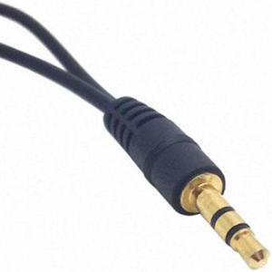 CYSM 3.5mm Stereo Male to Double 3.5mm Female Audio Headphone Y Splitter Cable with Volume Control Switch