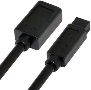 CYSM IEEE 1394 6Pin Female to 1394b 9Pin Male Firewire 400 to 800 Cable 20cm