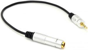 Cablecc CY CA-025 Audio Aux 6.35mm 1/4" Female to 3.5mm 1/8" Male Stereo Headphone Plug Adapter Converter Cable 20cm