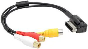 Xiwai Cable AMI MMI to 3 RCA Audio Video Cable Female DVD video and audio input cable For Audi A1 A7 A8 VW Car