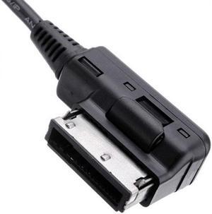 CYSM Media In AMI MDI to Stereo 3.5mm Audio & USB-C Aux Adapter Cable For Car VW AUDI 2014 A4 A6 Q5 Q7
