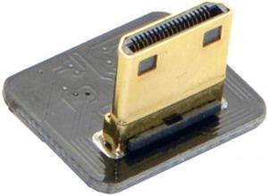 HKCY CN-017-DN CYFPV Mini HDMI Type C Male Connector Down Angled 90 Degree for FPV HDTV Multicopter Aerial Photography