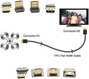 Xiwai Cable CYFPV Mini HDMI Type C Male Connector Standard Straight for FPV HDTV Multicopter Aerial Photography