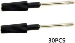 KAIBOXIXI 30pcs Thumb Screws #4-40 UNC 47mm Length Stainless Steel Overmold for Computer Cable