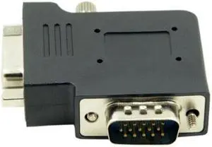 Jimier Cable Vertical Flat Right Angled 90 Degree VGA SVGA Male To Female extension Adapter BK
